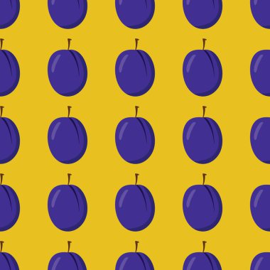 Çilek vektör seamless modeli. Çizgi film meyve şık doku. Friut tasarım için yinelenen çilek meyve Dikişsiz desen arka plan