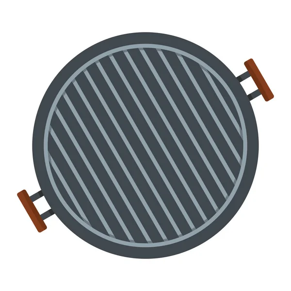 Grill in Cartoon flachen Stil isoliert auf weißem Hintergrund Grill-Objekt für Sommerparty Grill-Design — Stockvektor