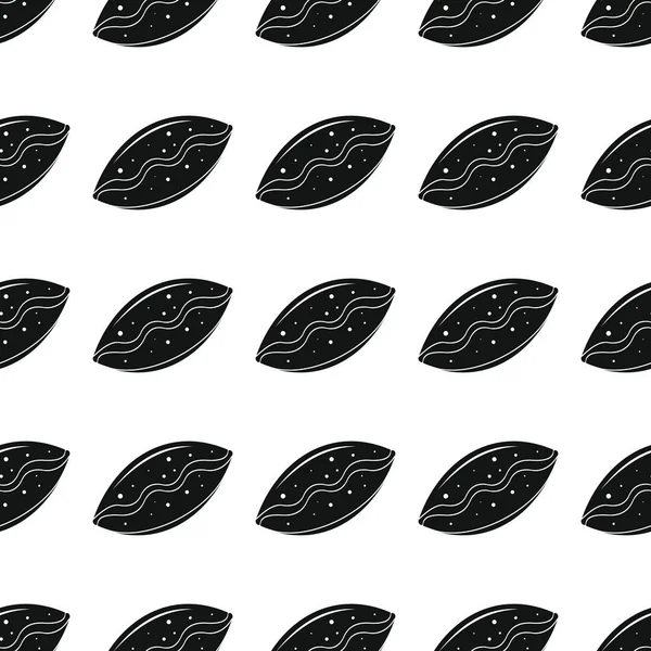 Pasta ekmek ürün siyah basit siluet vektör seamless modeli, siluet şık doku. Yinelenen pasta Dikişsiz desen arka plan ekmek tasarımı için