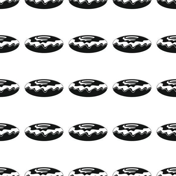 Pasta ekmek ürün siyah basit siluet vektör seamless modeli, siluet şık doku. Yinelenen kek Dikişsiz desen arka plan ekmek tasarımı için