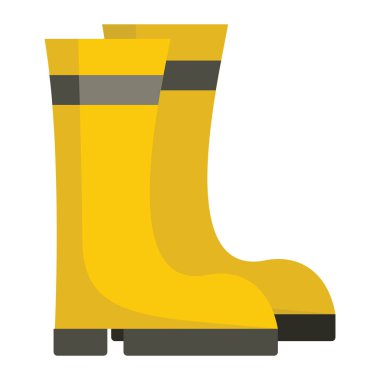 çizmeler düz çizgi film simgesi