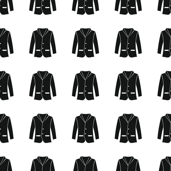 Σακάκι χωρίς ραφή πρότυπο εικονογράφηση διάνυσμα φόντο. Μαύρο σακάκι σιλουέτα μοντέρνα υφή. Επαναλαμβανόμενο σακάκι χωρίς ραφή πρότυπο υπόβαθρο για το σχεδιασμό ρούχα — Διανυσματικό Αρχείο