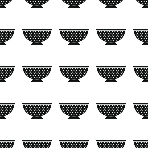 Kevgir Dikişsiz desen vektör çizim arka plan. Siluet siyah kesik(çökelti) şık doku. Kevgir Dikişsiz desen arka plan mutfak tasarımı için yinelenen