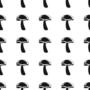 Mantar Dikişsiz desen vektör çizim arka plan