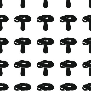 Mantar Dikişsiz desen vektör çizim arka plan