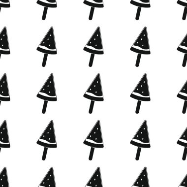 Dondurma Dikişsiz desen vektör çizim arka plan