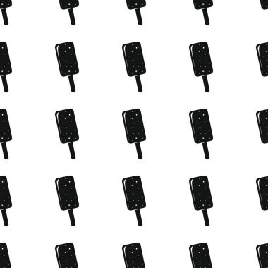 Dondurma Dikişsiz desen vektör çizim arka plan