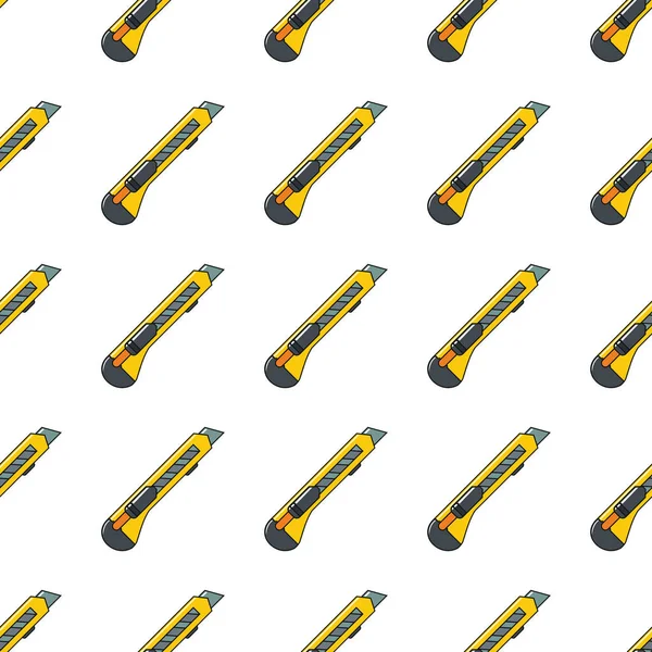 Bıçak üzerinde beyaz arka plan vektör illüstrasyon izole karikatür tarzı kağıt seamless modeli için