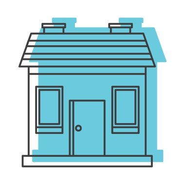 Eski ev doodle simge vektör çizim tasarım ve izole web için