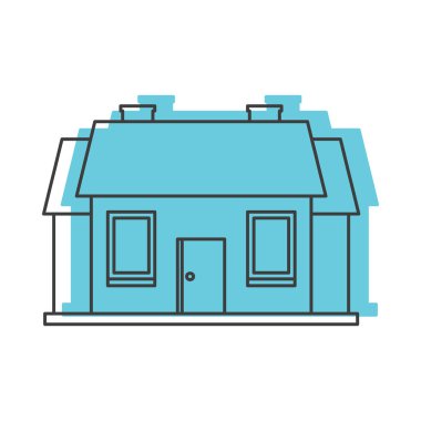 Vintage house doodle simge vektör çizim tasarım ve izole web için