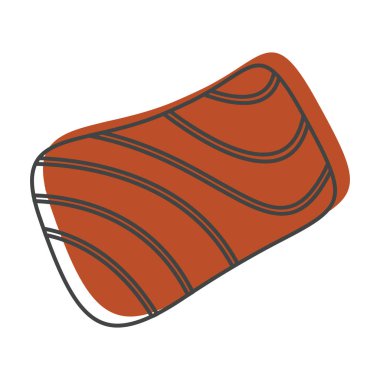 Biftek ızgara doodle tarzı