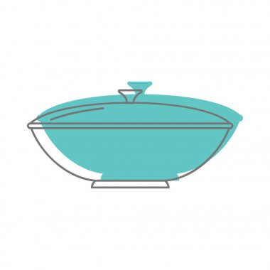 Doodle stili simgeler vektör çizim tasarım ve beyaz arka plan üzerinde izole web için tencereye