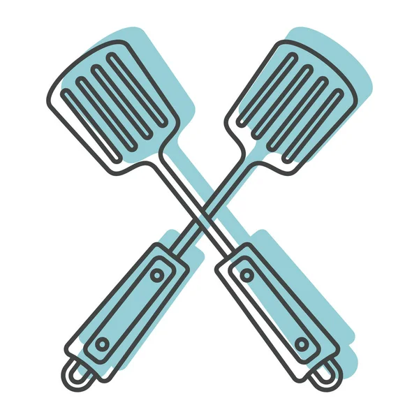 Spatula ızgara doodle tarzı