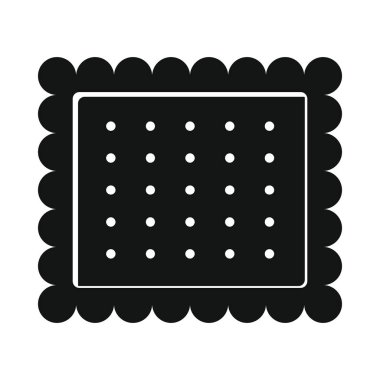 Çerez fırın ürün siyah basit siluet stil simgeler vektör çizim tasarım ve web için