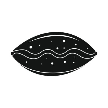 Pasta ekmek üründe siyah basit siluet stil simgeler vektör çizim tasarım ve web için