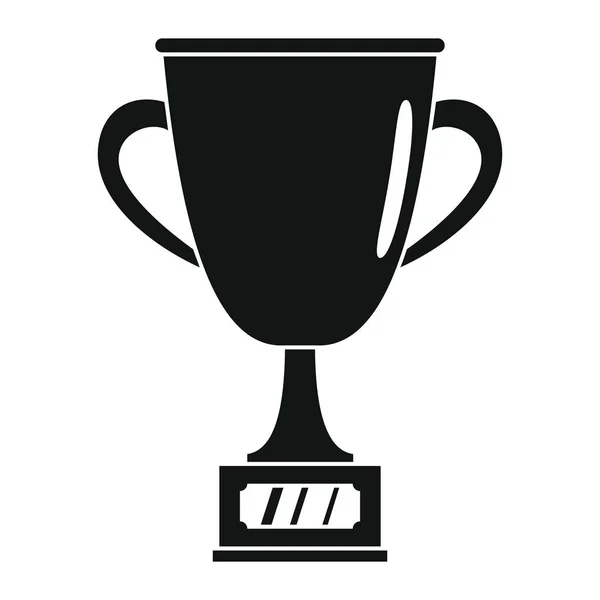 Βραβείο βραβείο Κύπελλο στη μαύρη απλή σιλουέτα στυλ εικονίδια εικονογράφηση φορέα για το σχεδιασμό και web — Διανυσματικό Αρχείο