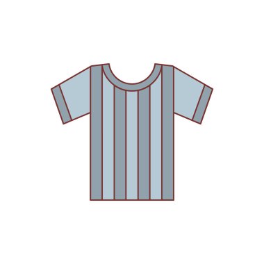 Hakem forması simgesi. Hakem forması vektör simgesi beyaz arka plan üzerinde izole web karikatür çizimi