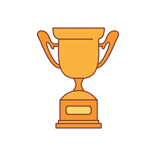 Τρόπαιο Αθλητισμού Κύπελλο Βραβείο Εικονίδιο Καρτούν Εικονογράφηση Trophy Αθλητισμός Κύπελλο — Διανυσματικό Αρχείο