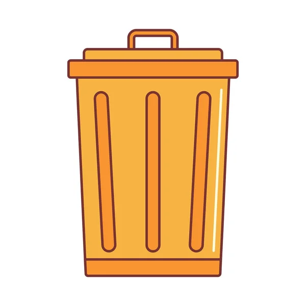 Mülleimer Symbol Cartoon Illustration Des Papierkorb Vektorsymbols Für Web Auf — Stockvektor