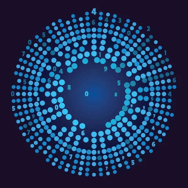 Visualização Big Data Representação Redes Sociais Conceito Visual Grande Array — Vetor de Stock