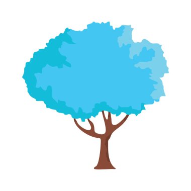 Güzel kış ağaç. Beyaz arka plan üzerinde izole web için kış ağaç simge vektör Illustration. Doğa tasarım nesnesi.