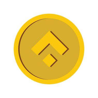 Argentum Scrypt sikke simge. Düz beyaz arka plan üzerinde izole web için Argentum Scrypt sikke vektör simge resmi