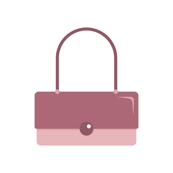 Icono Bolsa Glamour Moda Ilustración Plana Del Icono Del Vector — Vector de stock