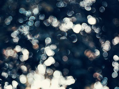 Vintage renk efekti ile bulanık ışıklar