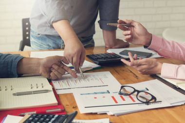 Office çalışma iş ve ekonomi kavramı