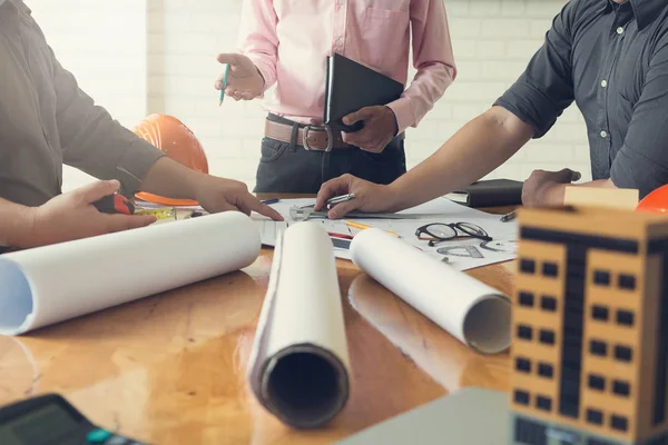 Conceito de Engenheiro e Arquiteto — Fotografia de Stock