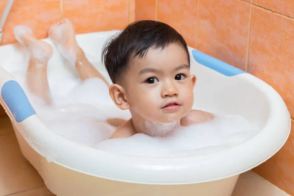 Primer Plano Año Edad Baño Infantil Bañera — Foto de Stock