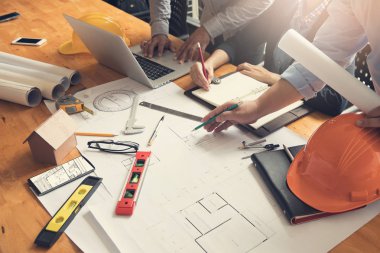 Mühendis ve mimar kavramı, mühendis mimar ofis takım projeler, Vintage etkisi ile çalışma