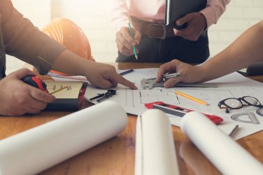 Mühendis ve mimar kavramı, mühendis mimar ofis takım projeler, Vintage etkisi ile çalışma