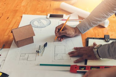 Mühendis ve mimar kavramı, mühendis mimar ofis takım projeler, Vintage etkisi ile çalışma