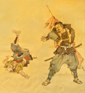 Vintage Japon geleneksel resim
