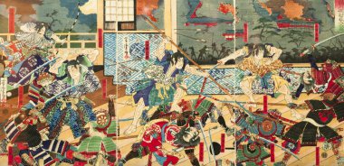 Samuray Savaşı Japon geleneksel Resim Sergisi 