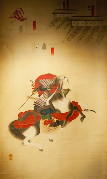 Ιαπωνική παραδοσιακή ζωγραφική — Φωτογραφία Αρχείου