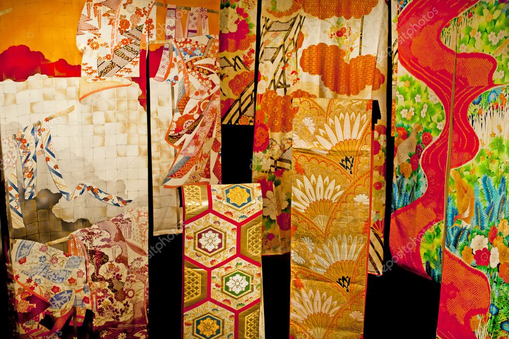 Traditional Kimono fabric detail Stock Photo by ©iggy74 128668110