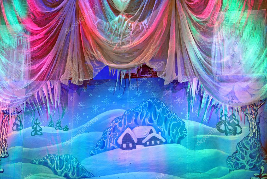 Colorful stage decoration for children Stock Photo by ©iggy74