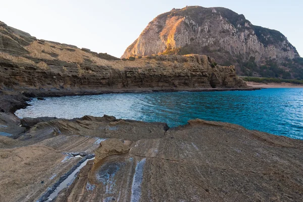 Doğal anıt Yongmeori Coast volkanik taş Sanban — Stok fotoğraf