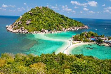 Görünüm noktası Nang Yuan adası Koh Tao Adası Tayland