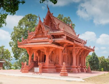 WAT Sila yna Budist tapınağı Hua Thanon, Koh Samui, Tayland