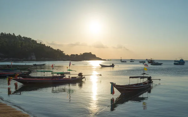 Sunset sea coast view at Koh Tao island, Samui, Thailand — стоковое фото