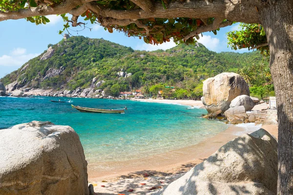 Vista mare sull'isola di Koh Tao, Samui, Thailandia — Foto Stock