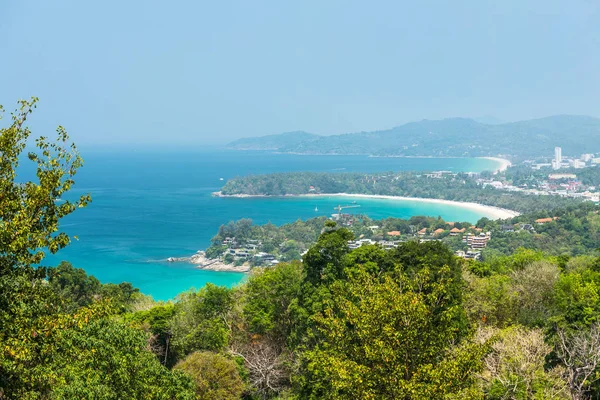 Kata Beach Punto di vista a Phuket Island, Thailandia — Foto Stock