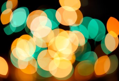 Yeşil ve sarı tatil bokeh