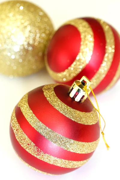 Trois boules de décoration de Noël — Photo