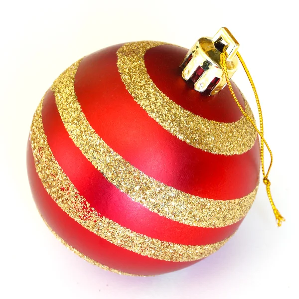 Bola de decoración roja de Navidad — Foto de Stock