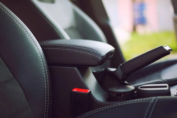Armrest in the luxury passenger car — Stock Photo, Image