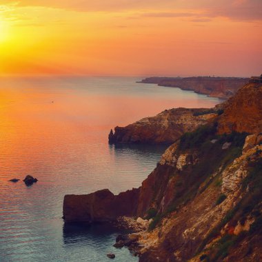 Cape Fiolent, dramatik günbatımı